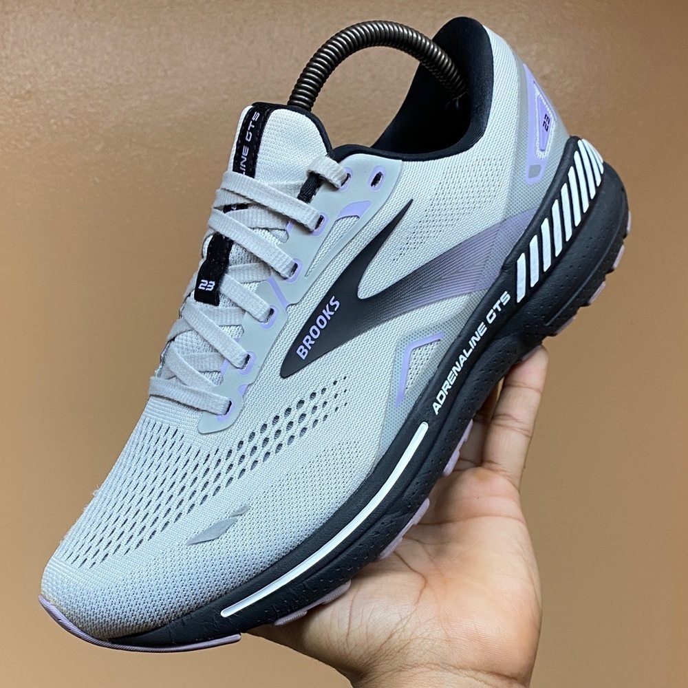 Brooks Adrenaline GTS 23 “Gray Black Purple” Size 10 Medium - Picture 10 of 17